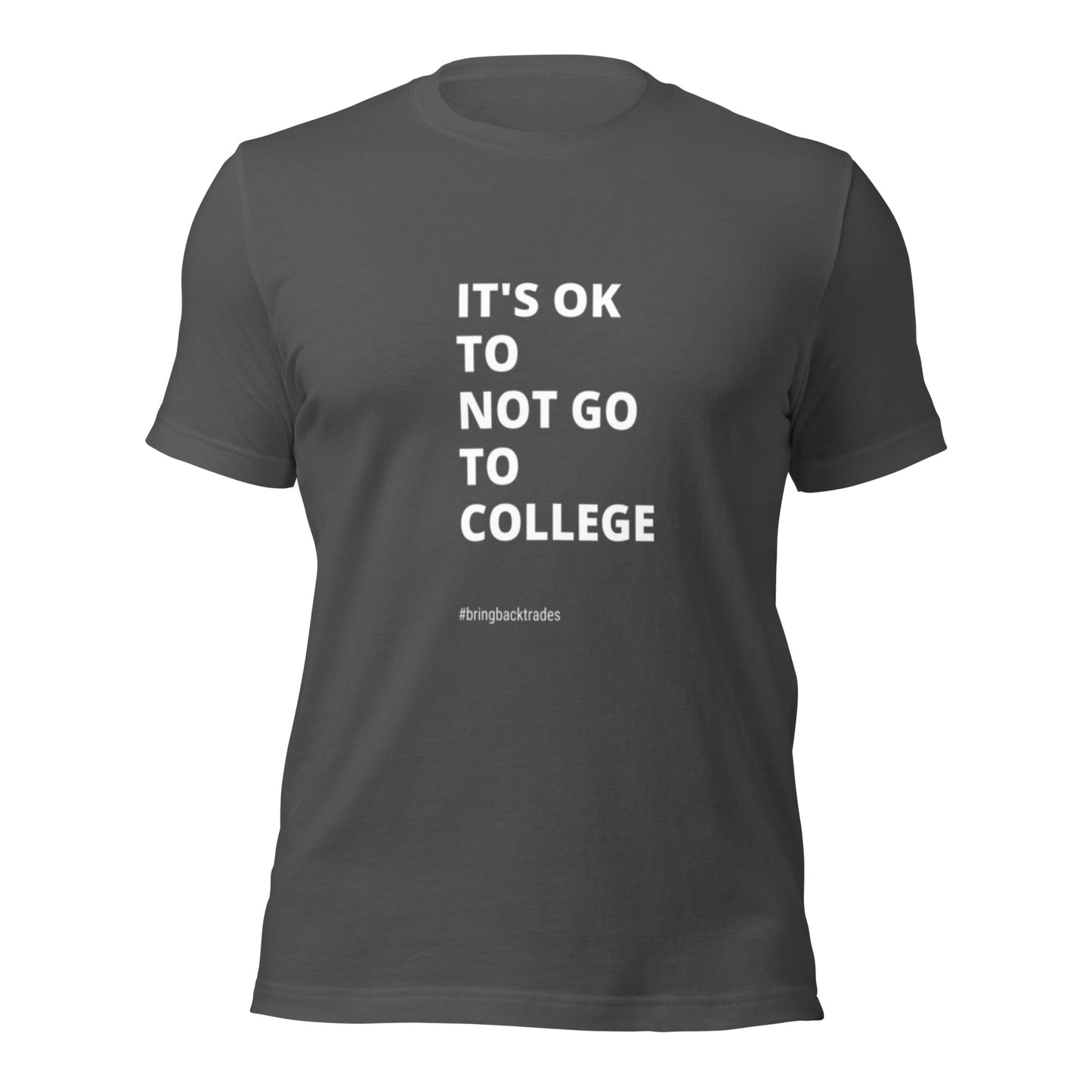 Its OK to not go to College t-shirt